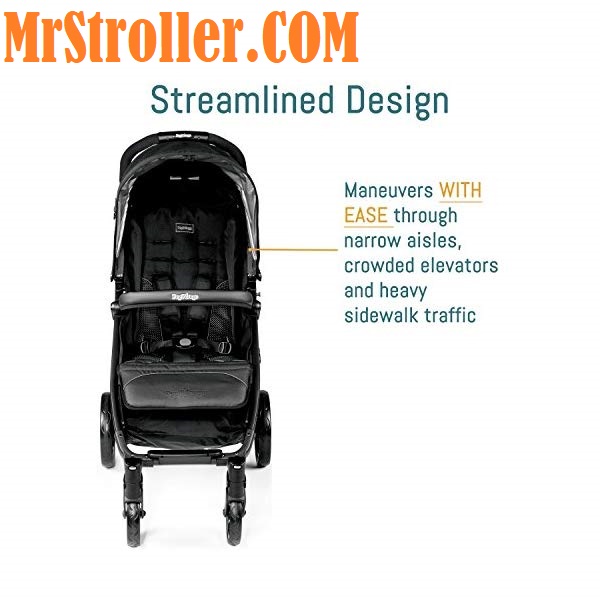 PEG PEREGO BOOKLET STROLLER TRAVEL SYSTEM ONYX